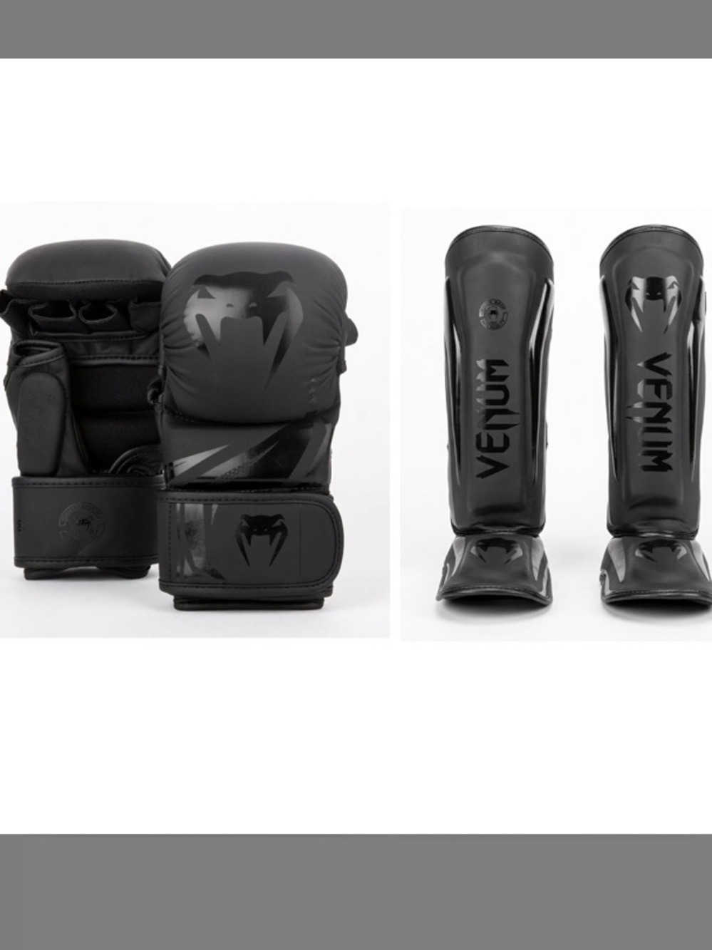 New VENUM SPARRING GLOVES LG-XL & SHINGUARDS LG  NWT Challenger 3.0